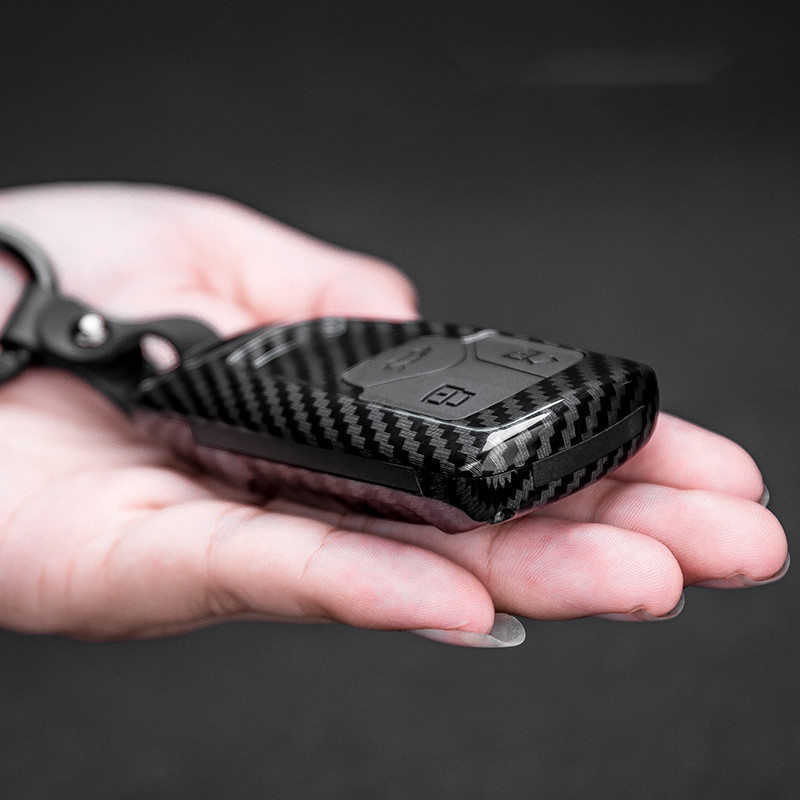 Car Key Car Key Case Cover Shell Carbon Fiber For Audi A4 B9 A5 A6 S4 S5 S7 8W Q7 4M Q5 TT Smart Remote Protector Auto Accessories T221110