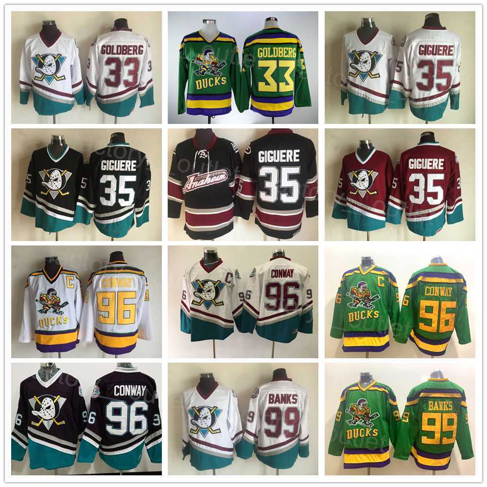 Retro Anaheim Throwback Ducks Hockey 33 Greg Goldberg Jersey 96 Charlie Conway 35 Jean-Sebastien Giguere 99 Adam Banks Vintage Classic, White
Retro Anaheim Throwback Ducks Hockey 33 Greg Goldberg Jersey 96 Charlie Conway 35 Jean-Sebastien Giguere 99 Adam Banks Vintage Classic, White