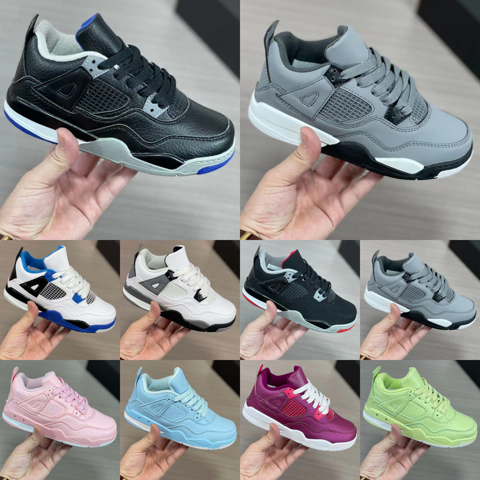 Jumpman 4 4s Kids Basketball Shoes Raptors Bred Tattoo Tinker Black Cement Fire Red Thunder Big Kids Youth Boys Sport Children Sneakers size 22-37, As shown 10
Jumpman 4 4s Kids Basketball Shoes Raptors Bred Tattoo Tinker Black Cement Fire Red Thunder Big Kids Youth Boys Sport Children Sneakers size 22-37, As shown 10