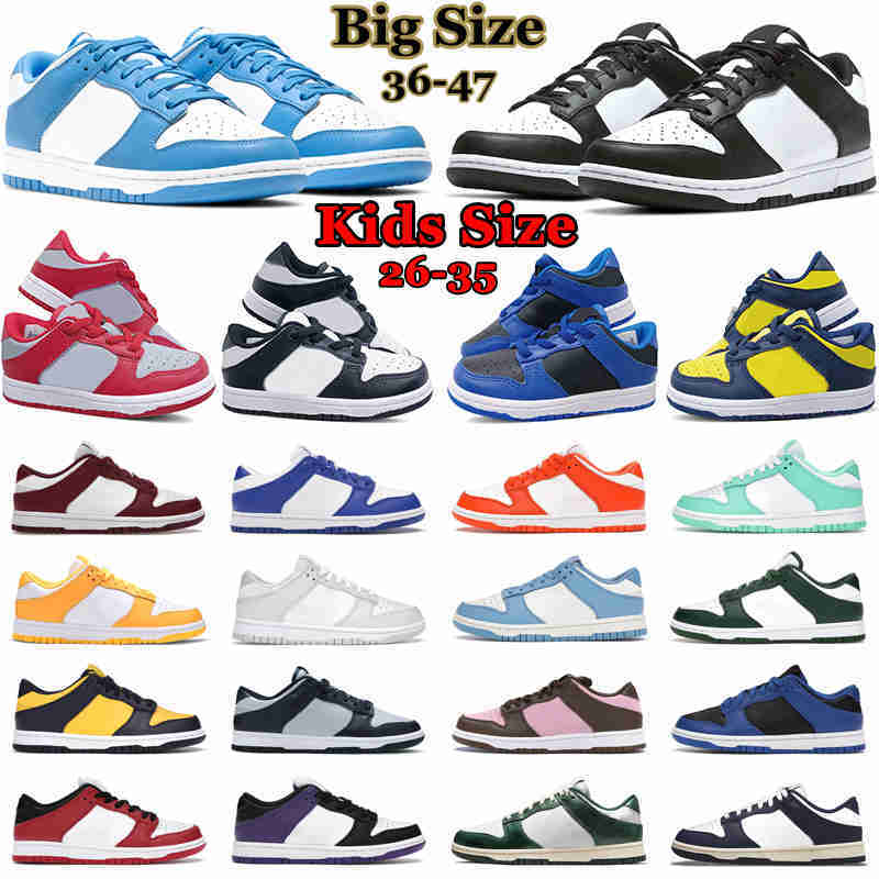 2022 Kids Shoe Designer Running Shoes Men Women White Black Panda UNC Syracuse Kentucky Shadow Michigan Children Mens Trainer Outdoor Sports, 24
2022 Kids Shoe Designer Running Shoes Men Women White Black Panda UNC Syracuse Kentucky Shadow Michigan Children Mens Trainer Outdoor Sports, 24