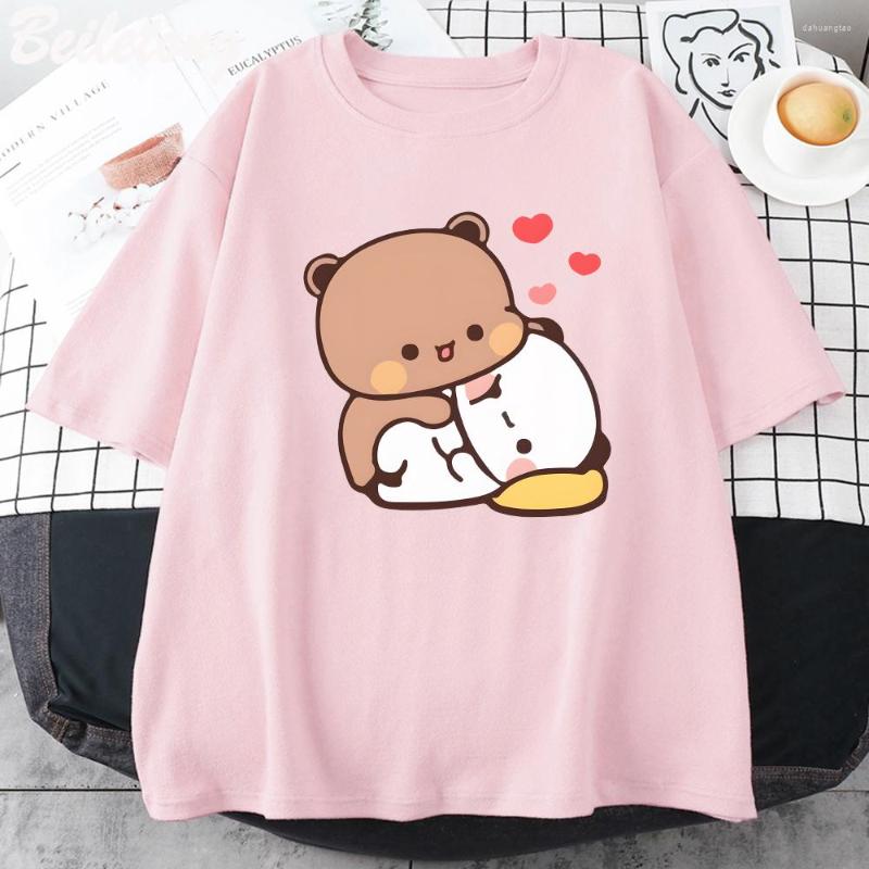 Women's T Shirts Panda Bear Bubu Dudu Shirt Couple Tops Love You Cute Print Summer Short-Sleeved O-neck Cotton Casual Harajuku Woman Tees, White2
Women's T Shirts Panda Bear Bubu Dudu Shirt Couple Tops Love You Cute Print Summer Short-Sleeved O-neck Cotton Casual Harajuku Woman Tees, White2
