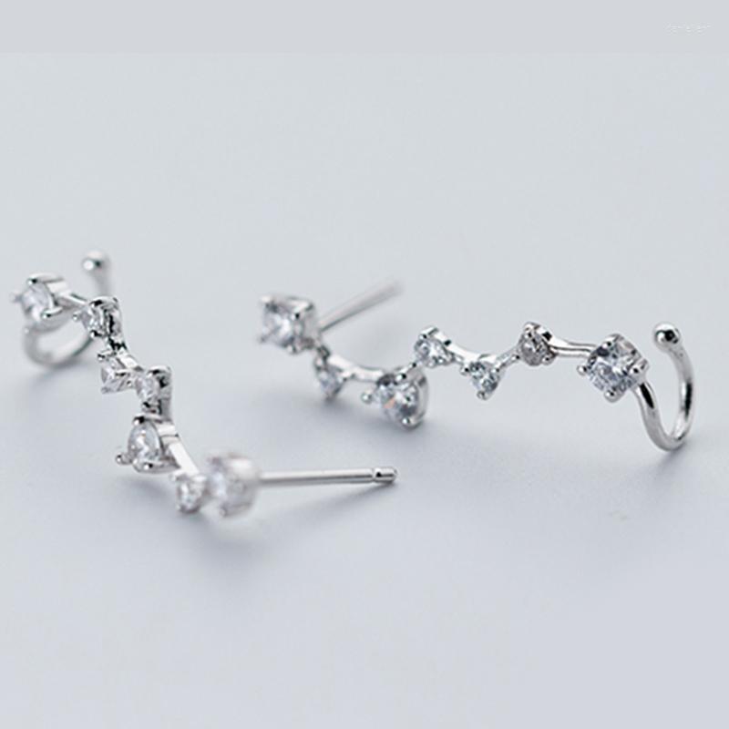 Backs Earrings Luxury Zircon 925 Sterling Silver For Women Crystal Seven Stars Stud Ear Jewelry Valentine's Day Gift
Backs Earrings Luxury Zircon 925 Sterling Silver For Women Crystal Seven Stars Stud Ear Jewelry Valentine's Day Gift