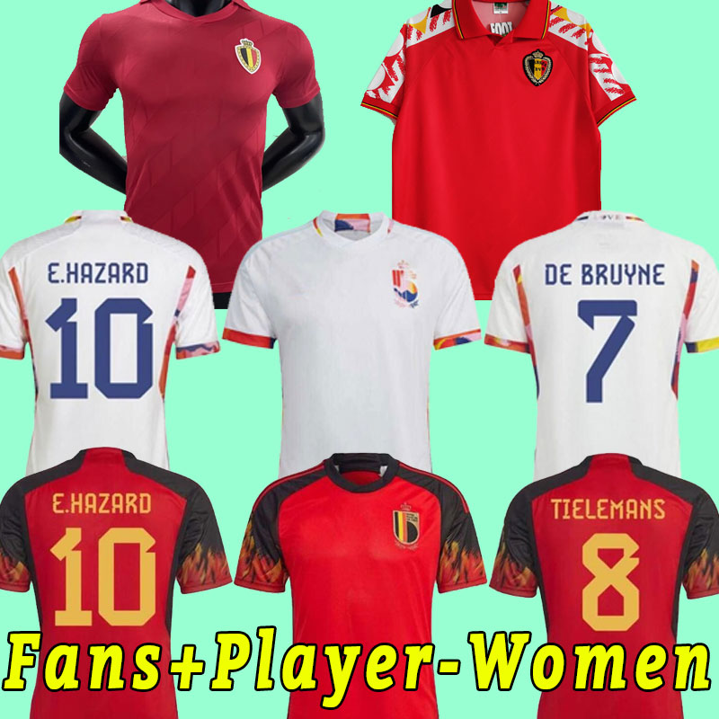 2022 BELGIUM soccer jersey 22 23 DE BRUYNE R.LUKAKU E.HAZARD National Team men Shirt MERTENS BATSHUAYI TIELEMANS T.HAZARD Fans Player version retro 1986 1995 women, Home
2022 BELGIUM soccer jersey 22 23 DE BRUYNE R.LUKAKU E.HAZARD National Team men Shirt MERTENS BATSHUAYI TIELEMANS T.HAZARD Fans Player version retro 1986 1995 women, Home