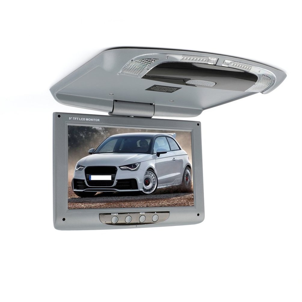 9inch 800x480 Screen Car Roof Mount LCD Color Monitor Flip Down Screen Overhead Multimedia Video Ceiling Roof Mount Display