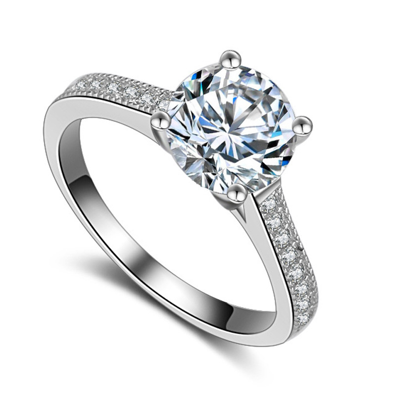 100% 925 Sterling Silver Jewelry Wedding Rings for women 1.5 Ct CZ Diamond Engagement Rings female Aneis
100% 925 Sterling Silver Jewelry Wedding Rings for women 1.5 Ct CZ Diamond Engagement Rings female Aneis