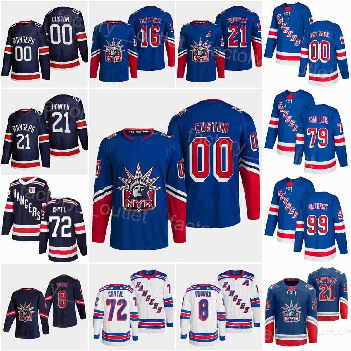 New York Hockey Rangers 75 Ryan Reaves Jersey 16 Vincent Trocheck 8 Jacob Trouba 21 Barclay Goodrow 72 Filip Chytil 79 KAndre Miller 29, Blue
New York Hockey Rangers 75 Ryan Reaves Jersey 16 Vincent Trocheck 8 Jacob Trouba 21 Barclay Goodrow 72 Filip Chytil 79 KAndre Miller 29, Blue