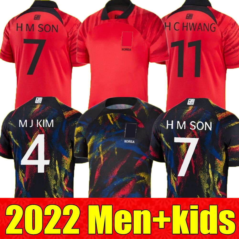2022 The World Cup t shirt South Korea soccer jerseys home RED away SON HWANG KIM JEONG SUNG LEE KWON 22 23 national team Men adult kids set kits top thailand
2022 The World Cup t shirt South Korea soccer jerseys home RED away SON HWANG KIM JEONG SUNG LEE KWON 22 23 national team Men adult kids set kits top thailand