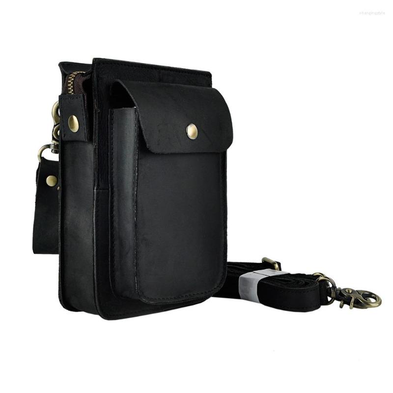 Waist Bags Crazy Horse Leather Multifunction Casual Daily Fashion Small Messenger One Shoulder Bag Designe Belt Phone Pouch 021-b, Black
Waist Bags Crazy Horse Leather Multifunction Casual Daily Fashion Small Messenger One Shoulder Bag Designe Belt Phone Pouch 021-b, Black