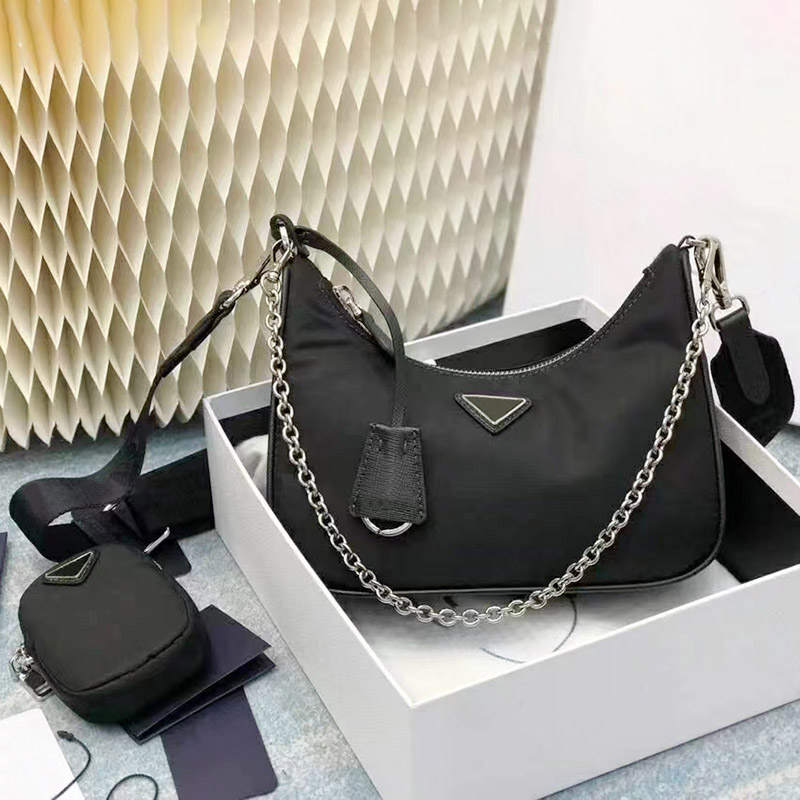 Sale 3 piece Lady Shoulder Bags Handbag women Crossbody bestselling black hobo nylon bag prettyplus Top-quality Fashion Designer bag wallets, 2-black
Sale 3 piece Lady Shoulder Bags Handbag women Crossbody bestselling black hobo nylon bag prettyplus Top-quality Fashion Designer bag wallets, 2-black