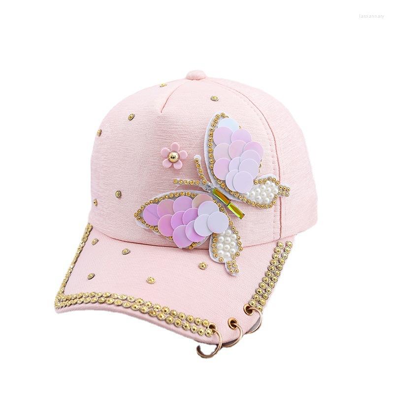 Ball Caps Cap For Women Butterfly Rhinestone With Drill Baseball Snapback Ladies Fashion Sunscreen Sunshade Gorras Mujer, White
Ball Caps Cap For Women Butterfly Rhinestone With Drill Baseball Snapback Ladies Fashion Sunscreen Sunshade Gorras Mujer, White
