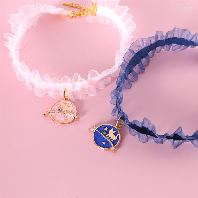 Dog Collars Cute Starry Sky Pendant Cat Collar Adjustable Velvet Stretch Lace Necklace Puppy Pet Beauty Accessories
Dog Collars Cute Starry Sky Pendant Cat Collar Adjustable Velvet Stretch Lace Necklace Puppy Pet Beauty Accessories