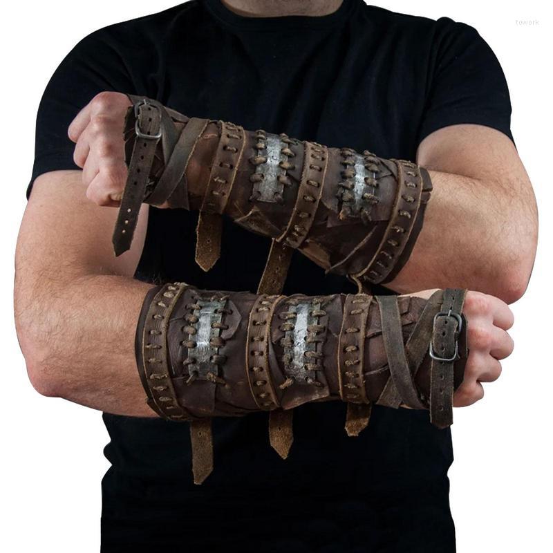 Knee Pads Arm Guards Cosplay Unisex Leather Gauntlet Steampunk Style Medieval Vambrace Guard Wristband Accessories, Brown
Knee Pads Arm Guards Cosplay Unisex Leather Gauntlet Steampunk Style Medieval Vambrace Guard Wristband Accessories, Brown