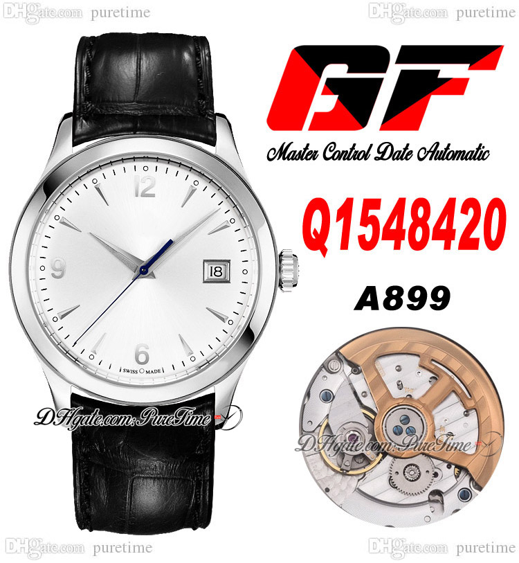 GF Master Control Date A899 Automatic Mens Watch Q1548420 Steel Case White Stick Dial Black Leather Strap Super Edition Watches Puretime A1
GF Master Control Date A899 Automatic Mens Watch Q1548420 Steel Case White Stick Dial Black Leather Strap Super Edition Watches Puretime A1