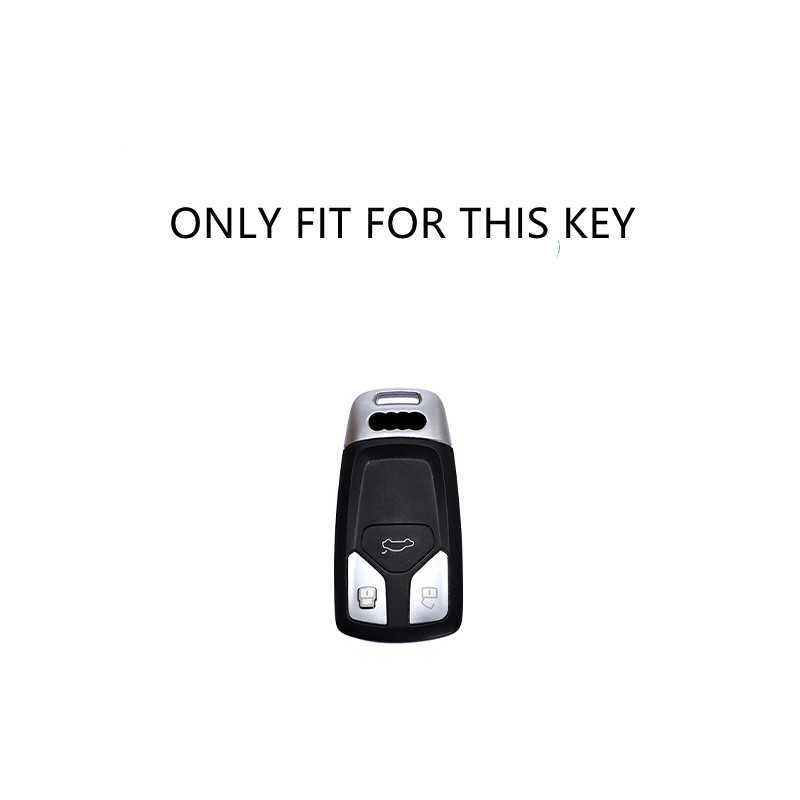Car Key Car Key Case Cover Shell Carbon Fiber For Audi A4 B9 A5 A6 S4 S5 S7 8W Q7 4M Q5 TT Smart Remote Protector Auto Accessories T221110