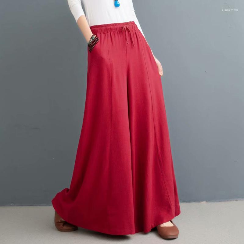Women's Pants Fashion Korean Style Women Skirt Loose Casual Wide Leg Candy Color Cotton Linen Trousers, Beige
Women's Pants Fashion Korean Style Women Skirt Loose Casual Wide Leg Candy Color Cotton Linen Trousers, Beige