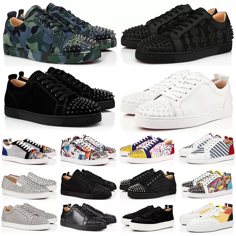 Designer low Dress shoes men Black White Camo Green Glitter Grey Rivets leather suede mens fashion spikes Office Career CHRISTIANs Wedding trainers qId, 23
Designer low Dress shoes men Black White Camo Green Glitter Grey Rivets leather suede mens fashion spikes Office Career CHRISTIANs Wedding trainers qId, 23
