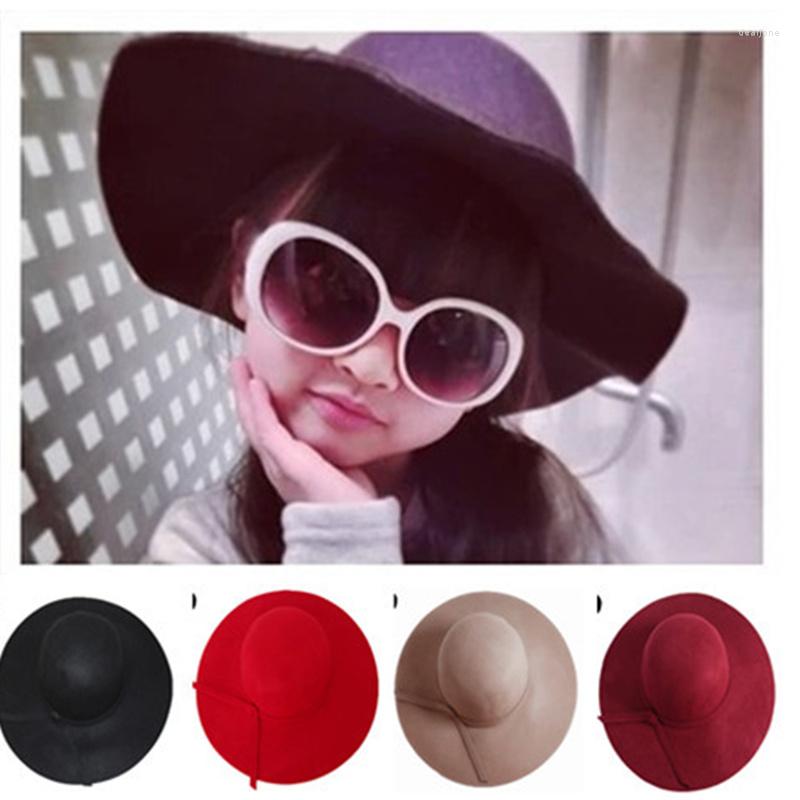 Hats 2022 Style Soft Child Sun Hat Vintage Wide Brim Wool Felt Bowler Fedora Floppy Cloche Girl Kids Large For 3-7 Year, Wine red
Hats 2022 Style Soft Child Sun Hat Vintage Wide Brim Wool Felt Bowler Fedora Floppy Cloche Girl Kids Large For 3-7 Year, Wine red