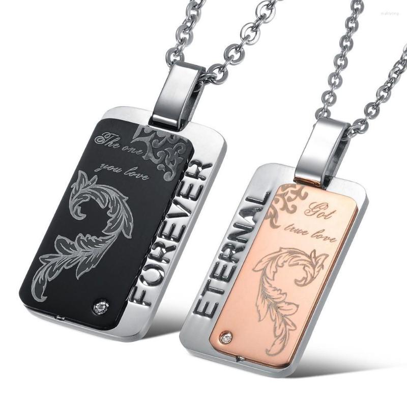 Pendant Necklaces Square Titanium Steel Couple Men And Women Necklace Pair Chain GX839
Pendant Necklaces Square Titanium Steel Couple Men And Women Necklace Pair Chain GX839