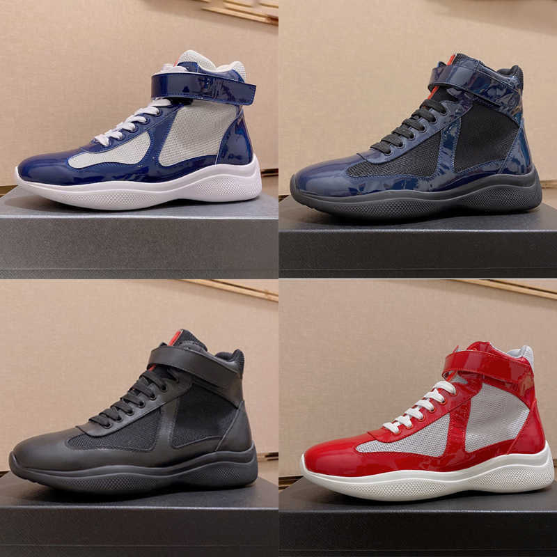 Men America Cup Sneakers Top Yellow Patent Leather Shoes Flat Trainers Black White Mesh Breathable Nylon Designer Casual Shoe Big Size With Box NO53
Men America Cup Sneakers Top Yellow Patent Leather Shoes Flat Trainers Black White Mesh Breathable Nylon Designer Casual Shoe Big Size With Box NO53