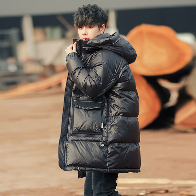 Men's Down Parkas 2023 Winter Men's Fashion Long Thicken Warm Jackets Male Solid Color Loose Hooded Coats Men White Duck Down Overcoats S129 221111, Black
Men's Down Parkas 2023 Winter Men's Fashion Long Thicken Warm Jackets Male Solid Color Loose Hooded Coats Men White Duck Down Overcoats S129 221111, Black
