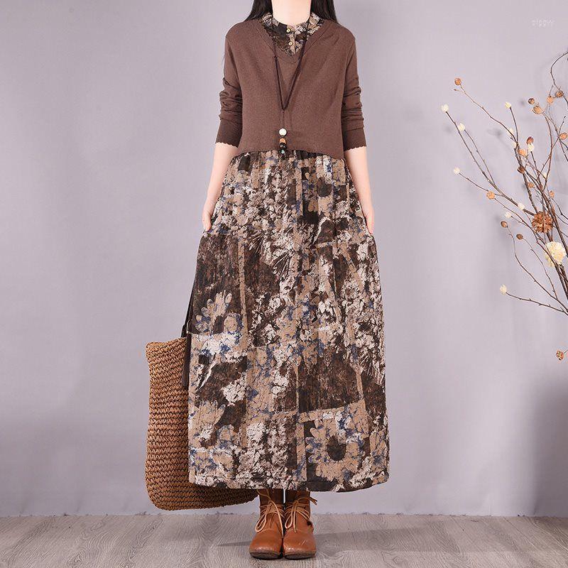 Casual Dresses Dress Flax Cotton And Linen Midi Women's Clothing Long Sleeves Spring Autumn Fake Two Retro Plus Size Korean Loose, Blue
Casual Dresses Dress Flax Cotton And Linen Midi Women's Clothing Long Sleeves Spring Autumn Fake Two Retro Plus Size Korean Loose, Blue