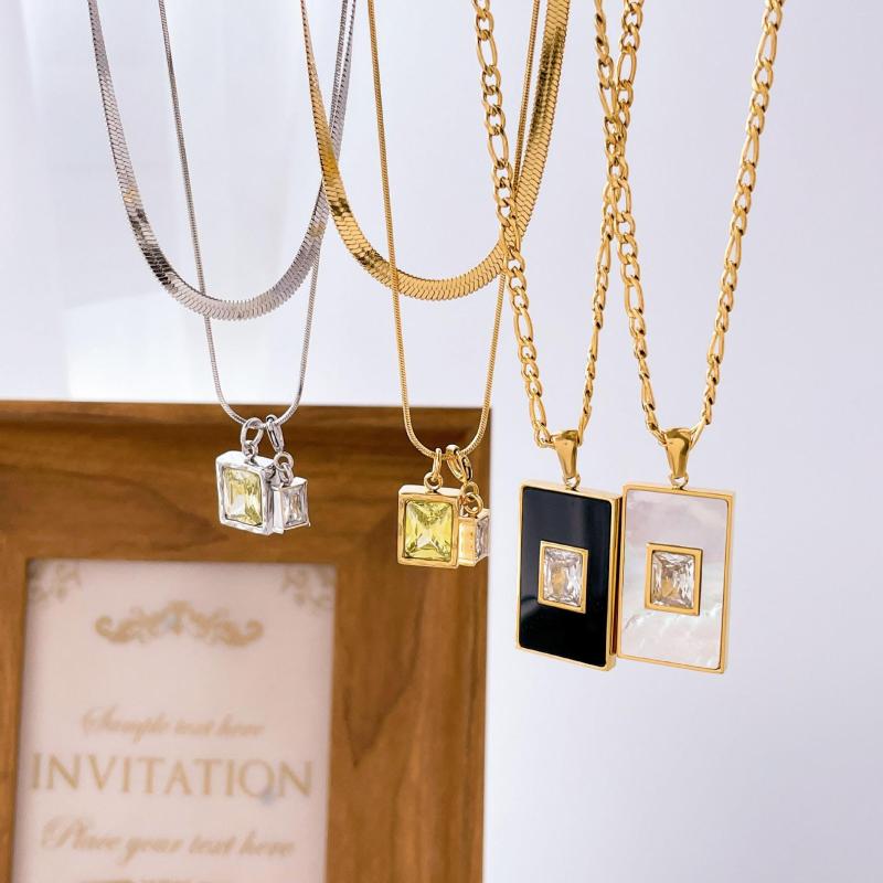 Pendant Necklaces Geometric Shell Cubic Zircon For Women Waterproof Stainless Steel Choker Party Jewelry Accessories
Pendant Necklaces Geometric Shell Cubic Zircon For Women Waterproof Stainless Steel Choker Party Jewelry Accessories