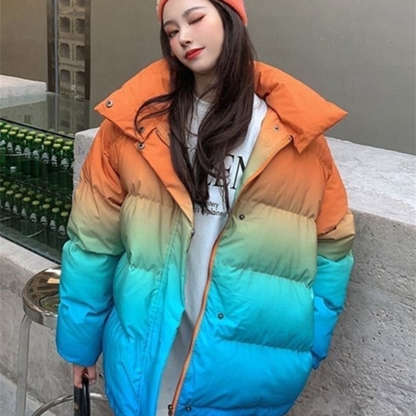 Womens Down Parkas Fashion Casual Stand Collar Women Streetwear Vintage 2000s Gradient Winter Coat Harajuku Y2k Loose Zip Up Thicken Jackets 221113, Gradient blue
Womens Down Parkas Fashion Casual Stand Collar Women Streetwear Vintage 2000s Gradient Winter Coat Harajuku Y2k Loose Zip Up Thicken Jackets 221113, Gradient blue