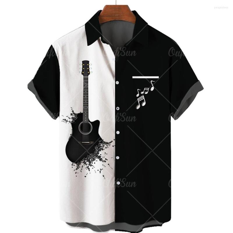 Men' Casual Shirts Hawaiian Mens Shirt 3D Guitar Harajuku Tops V-Neck Beach White Blouses And Single Fashion Button Up For Man, Zm-2652
Men' Casual Shirts Hawaiian Mens Shirt 3D Guitar Harajuku Tops V-Neck Beach White Blouses And Single Fashion Button Up For Man, Zm-2652