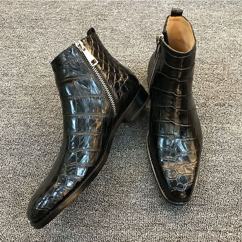 Boots Men's Zip Black Brown Low-heeled Business Handmade Cowboy Botas De Trabajo Hombre Shoes for Men with 221114
Boots Men's Zip Black Brown Low-heeled Business Handmade Cowboy Botas De Trabajo Hombre Shoes for Men with 221114