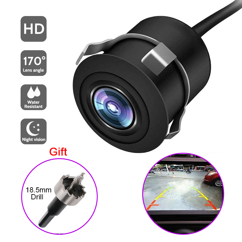 170 Wide Angle Car Reverse Camera HD Night Vision Rear View Camera Backup Parking Camcorder Highly Waterproof Reversing Monitor