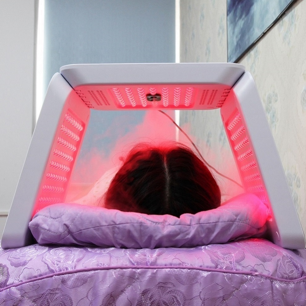 7 Color LED Face Mask for Skin Rejuvenation & Acne Treatment, Red & Blue Light Therapy with Mist Spray, Collagen Boosting & Whitening