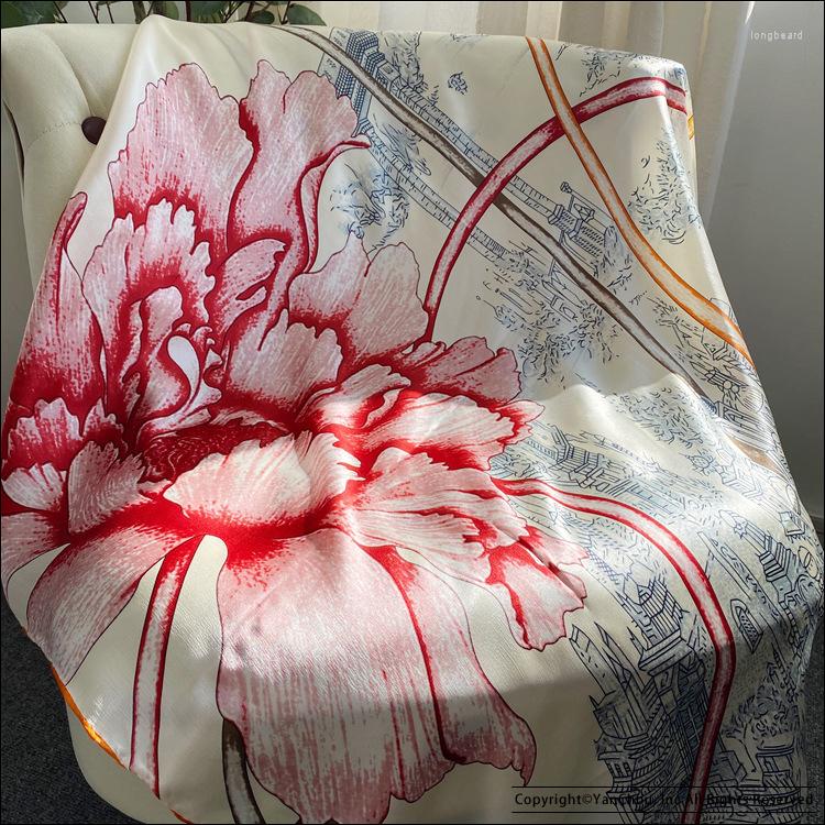 Scarves Mulberry-Silk Scarf Big Women's Manual Rolled Foulard Femme Soie De Marque Luxe 110CM
Scarves Mulberry-Silk Scarf Big Women's Manual Rolled Foulard Femme Soie De Marque Luxe 110CM