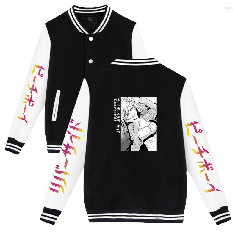 Men's Jackets Anime Peach Boy Riverside Jacket Harajuku Baseball Uniform Clothes Spring Autumnt Men Streetwear Casual, Picture shown
Men's Jackets Anime Peach Boy Riverside Jacket Harajuku Baseball Uniform Clothes Spring Autumnt Men Streetwear Casual, Picture shown