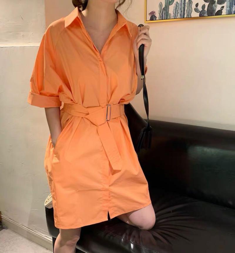 Party Dresses Summer 2022 Polo Shirt Dress Slim Waist All-match Long With Belt Lined For Women 0704, White
Party Dresses Summer 2022 Polo Shirt Dress Slim Waist All-match Long With Belt Lined For Women 0704, White