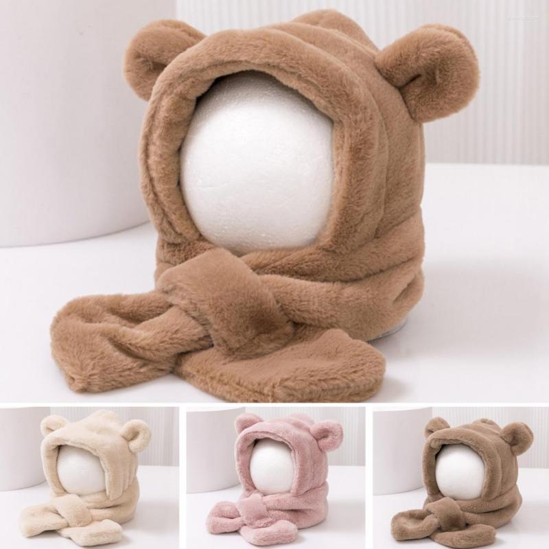 Berets Kids Winter Hat Scarf Plush Cross Thicken Solid Color One-Piece Thermal Ear Decor Cold-proof Baby Bonnet Infant Accessorie, Beige
Berets Kids Winter Hat Scarf Plush Cross Thicken Solid Color One-Piece Thermal Ear Decor Cold-proof Baby Bonnet Infant Accessorie, Beige