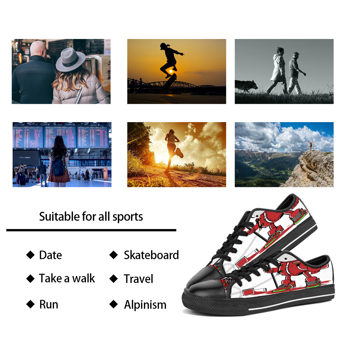 DIY Custom shoes Classic Canvas Skateboard casual Accept triple black customization UV printing low Cut mens womens sports sneakers waterproof size 38-45 COLOR 4X
DIY Custom shoes Classic Canvas Skateboard casual Accept triple black customization UV printing low Cut mens womens sports sneakers waterproof size 38-45 COLOR 4X