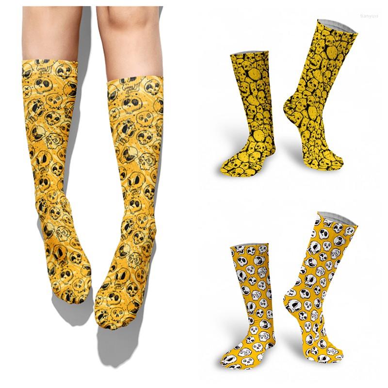Women Socks Skull Print Long Paragraph Yellow Men Happy Man Hip Hop Unisex Soft Casual Winter Sokken, Style5
Women Socks Skull Print Long Paragraph Yellow Men Happy Man Hip Hop Unisex Soft Casual Winter Sokken, Style5