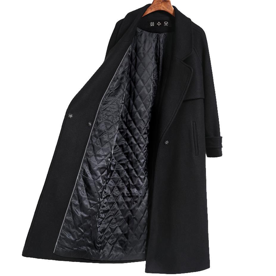Women's Wool Blends Autumn Winter Casual Blend Trench Coat Oversize Long with belt Women Cashmere Outerwear 221114, Black
Women's Wool Blends Autumn Winter Casual Blend Trench Coat Oversize Long with belt Women Cashmere Outerwear 221114, Black