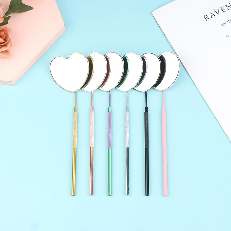 False Eyelashes Multifunction Heart Shaped Checking Mirror Eyelash Extension Beauty Makeup Portable Stainless Steel Tools
False Eyelashes Multifunction Heart Shaped Checking Mirror Eyelash Extension Beauty Makeup Portable Stainless Steel Tools