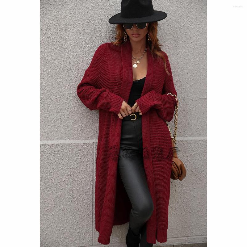 Women' Knits European Fashion Knit Open Stitch Cardigan Long Sleeve Autumn Outwear Solid Color Medium-Long Sweater Coat Elegant Sueter, Black
Women' Knits European Fashion Knit Open Stitch Cardigan Long Sleeve Autumn Outwear Solid Color Medium-Long Sweater Coat Elegant Sueter, Black