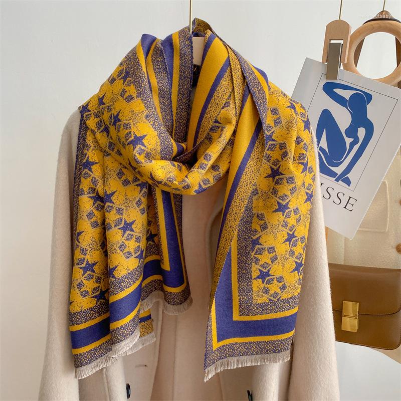 Scarves Winter Scarf Women Floral Star Pashmina Shawls And Wraps Cashmere Thick Warm Female Blanket 2022 Dual Shawl Fashion Poncho
Scarves Winter Scarf Women Floral Star Pashmina Shawls And Wraps Cashmere Thick Warm Female Blanket 2022 Dual Shawl Fashion Poncho
