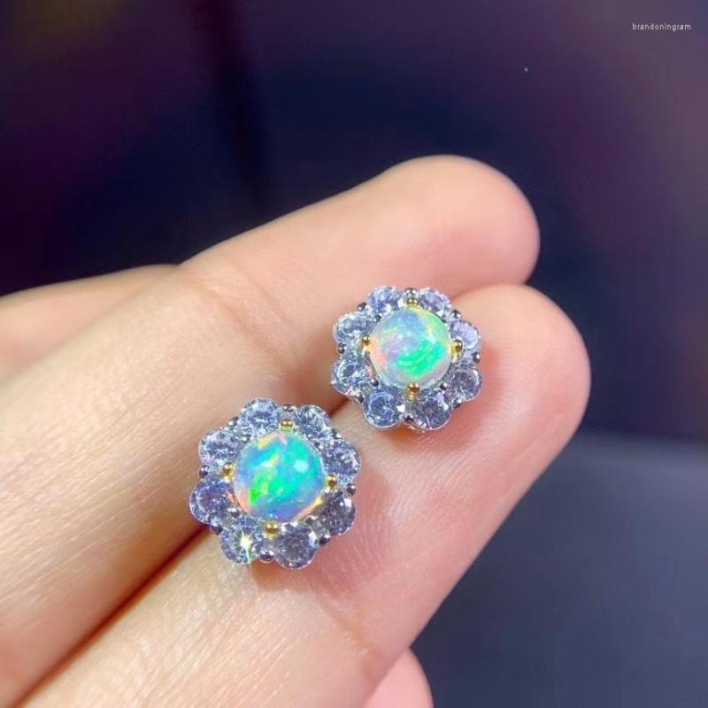 Stud Earrings Elegant Round Sun Flower Natural Multicolor Opal Gemstone S925 Silver Women Party Gift Jewelry
Stud Earrings Elegant Round Sun Flower Natural Multicolor Opal Gemstone S925 Silver Women Party Gift Jewelry