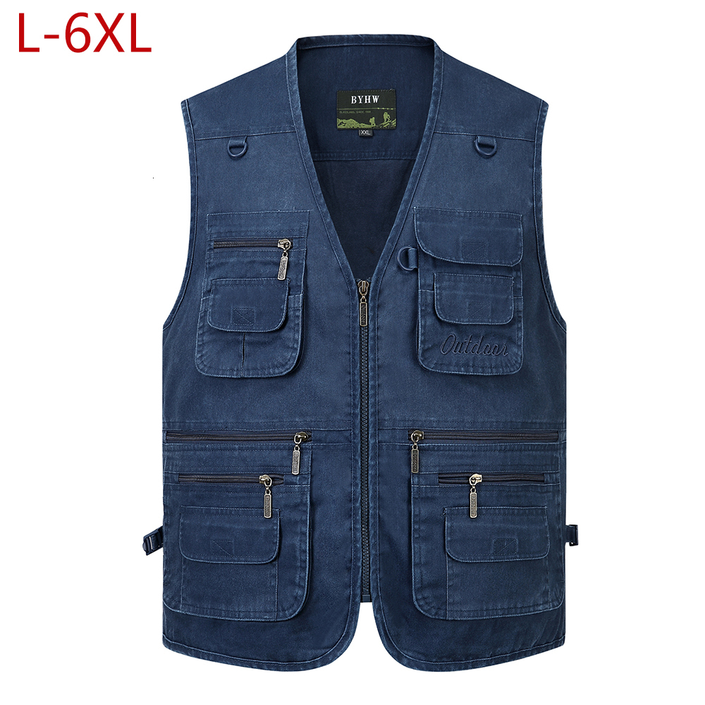 Men's Vests L-6XL Big Size Men Multi Pocket Cotton Vest Casual with Many 14 Pockets Sleeveless Jackets Male Outdoor Pograph Waistcoat 221114, Khaki vest
Men's Vests L-6XL Big Size Men Multi Pocket Cotton Vest Casual with Many 14 Pockets Sleeveless Jackets Male Outdoor Pograph Waistcoat 221114, Khaki vest