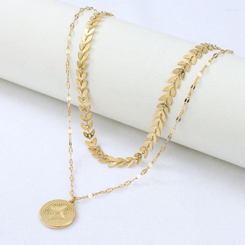Pendant Necklaces European And American Fashion Retro Stainless Steel Necklace Female Titanium Double Layered Clavicle Chain Jewelry
Pendant Necklaces European And American Fashion Retro Stainless Steel Necklace Female Titanium Double Layered Clavicle Chain Jewelry