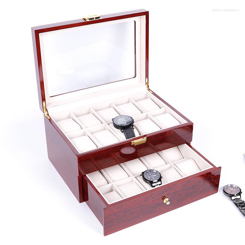 Watch Boxes 20 Slots Double Layer Fashion Men Home Box Top Quality Organizer Storage 0908-04
Watch Boxes 20 Slots Double Layer Fashion Men Home Box Top Quality Organizer Storage 0908-04