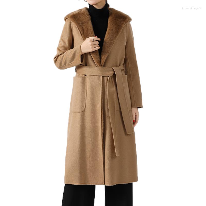 Women' Fur Female Luxury Long Winter Jacket And Coat For Women Parka With Real Collar Trim Hood Cashmere Sheep Woolen Outwear LongWomen, Beige
Women' Fur Female Luxury Long Winter Jacket And Coat For Women Parka With Real Collar Trim Hood Cashmere Sheep Woolen Outwear LongWomen, Beige