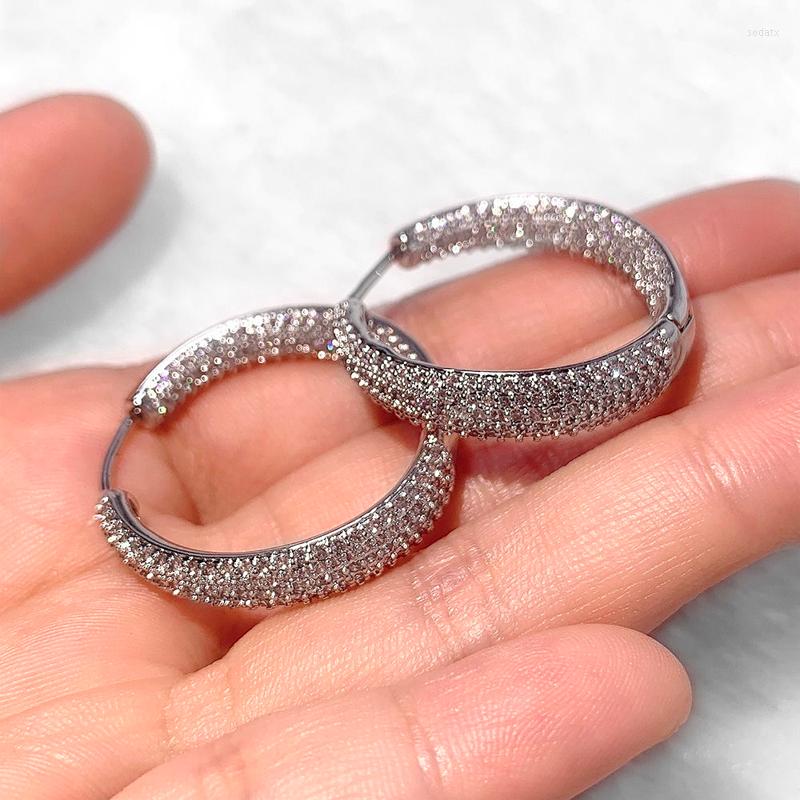 Hoop Earrings Shining Silver Color Zircon Pave Big For Women 2022 Trend Statement Party Wedding Bridal Luxury Jewelry
Hoop Earrings Shining Silver Color Zircon Pave Big For Women 2022 Trend Statement Party Wedding Bridal Luxury Jewelry