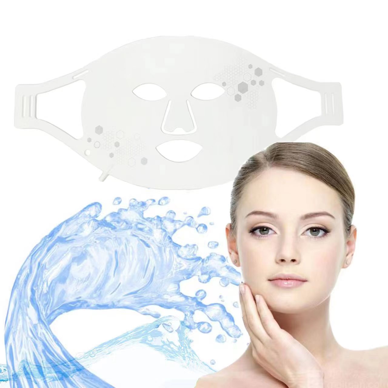 4 Colour LED Light Therapy Face Mask for Skin Rejuvenation, Flexible Silicone Mask with Red Light, Anti-Ageing & Acne Treatment for Home Use