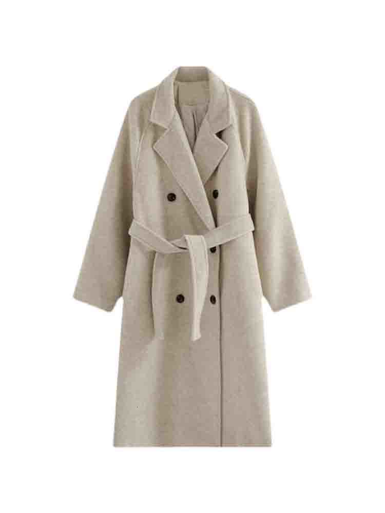 Women's Wool Blends Women Double Breasted Loose Woolen Coat Lapel Collar Long Sleeves Solid Casual Oversize Autumn Winter 221114, Black
Women's Wool Blends Women Double Breasted Loose Woolen Coat Lapel Collar Long Sleeves Solid Casual Oversize Autumn Winter 221114, Black