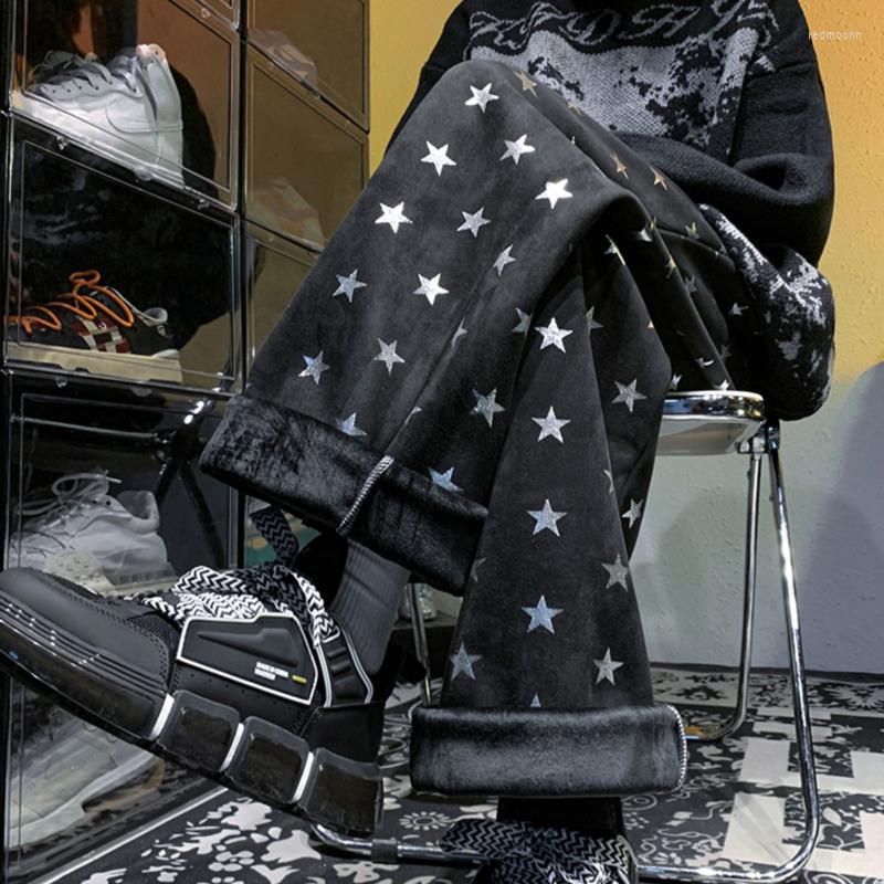 Men's Pants Men's Suede Thickened Fleece Star Graphic Drawstring Baggy Fashion Harem Winter Brand Male Trousers, Black
Men's Pants Men's Suede Thickened Fleece Star Graphic Drawstring Baggy Fashion Harem Winter Brand Male Trousers, Black